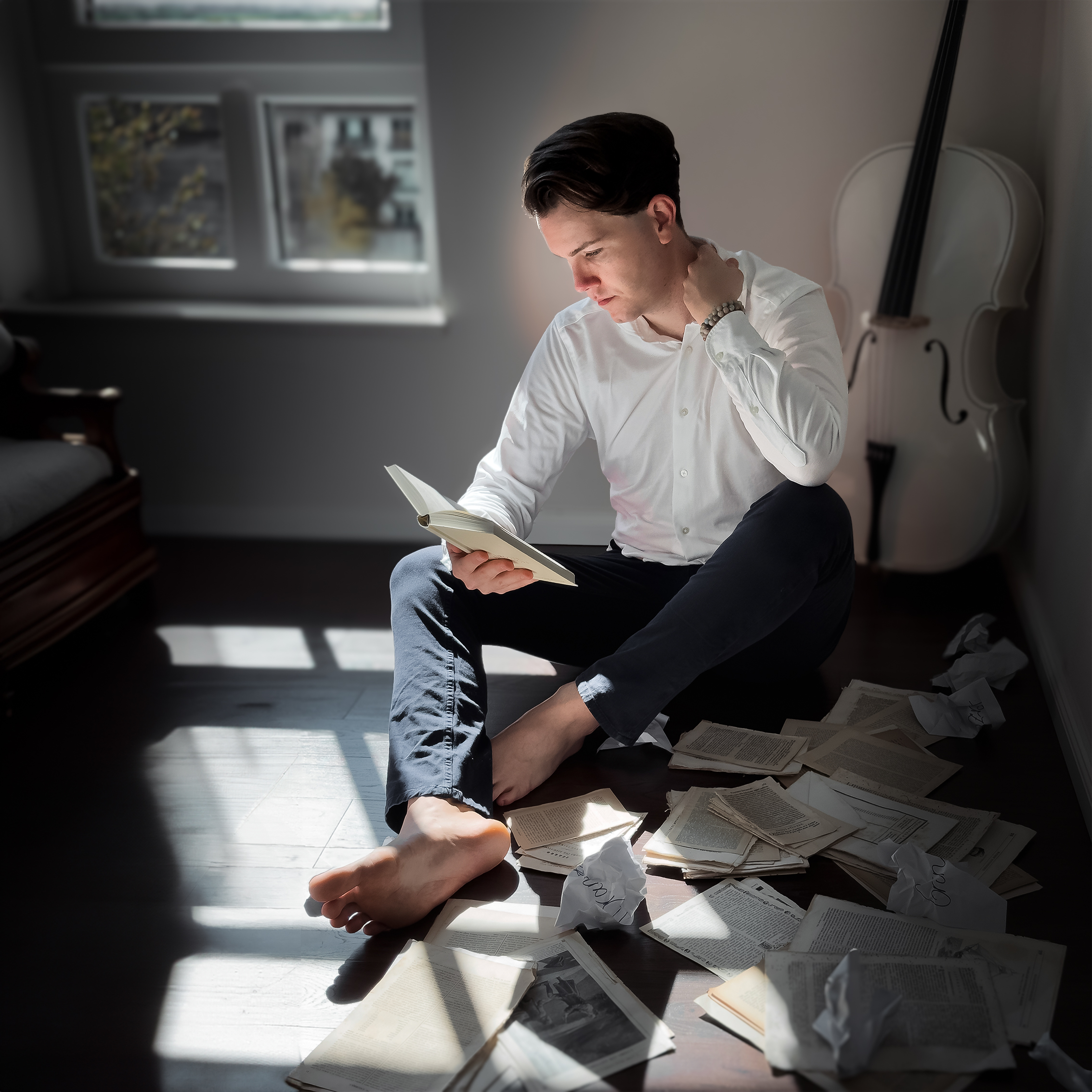 Mika Schöberl beim Lesen